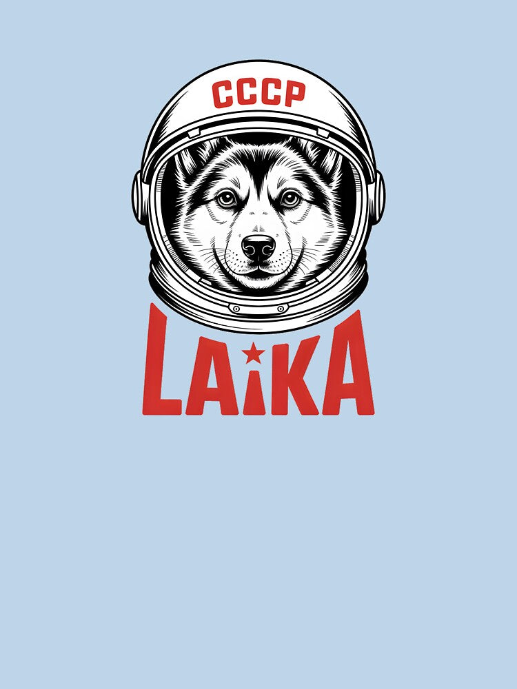 Laika Space Dog - CCCP Soviet Cosmonaut Astronaut Retro Space Design by ArcticFoxStudio
