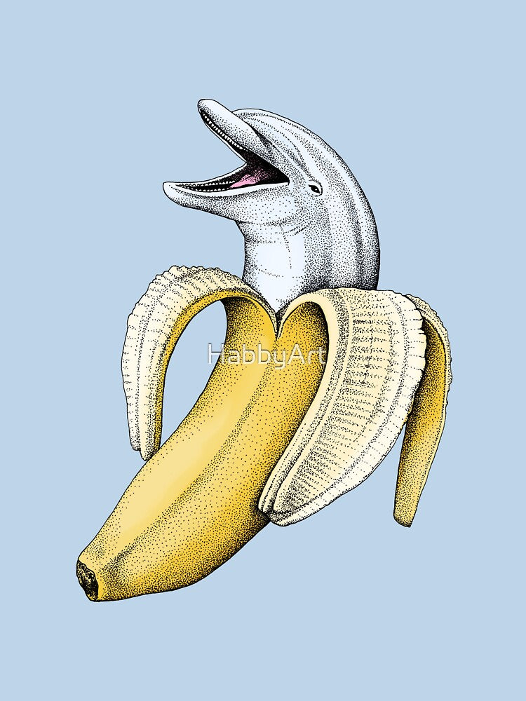 Surprise! Dolphin Banana by HabbyArt