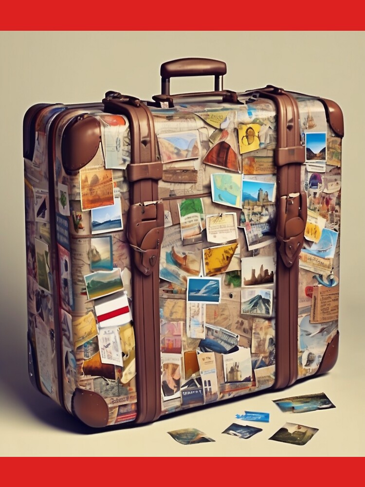 "Travel Sticker Suitcase" by Artisticanvas