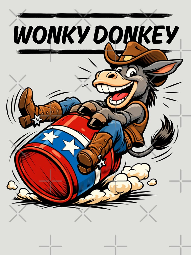 WONKY DONKEY – Funny Cowboy Donkey Riding Rodeo Barrel | Western Cartoon Humor by Cree8if