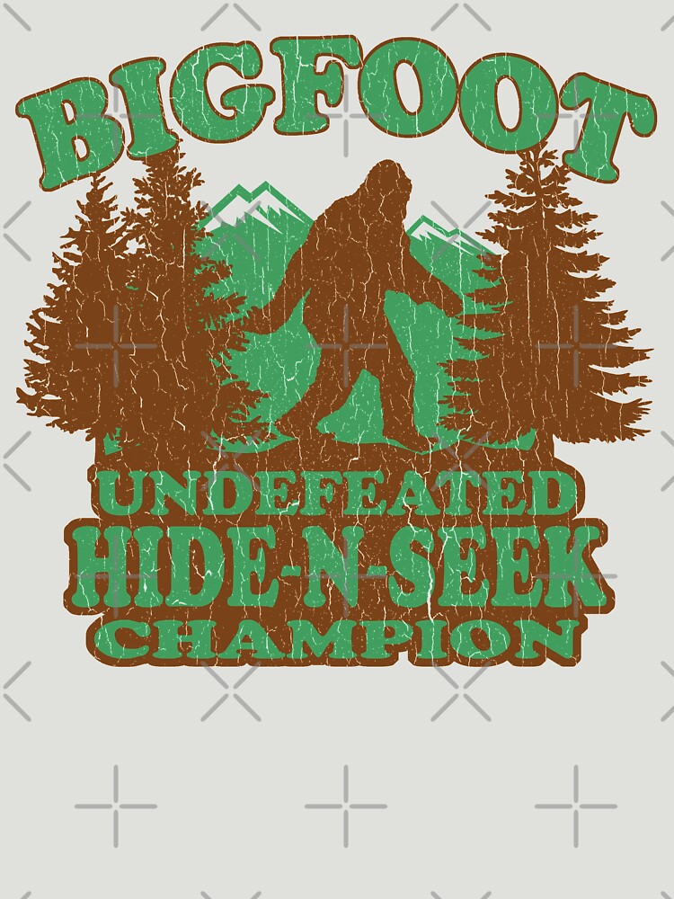 Bigfoot Hide N Seek Champion (vintage distressed) by ROBOTFACE T-Shirts