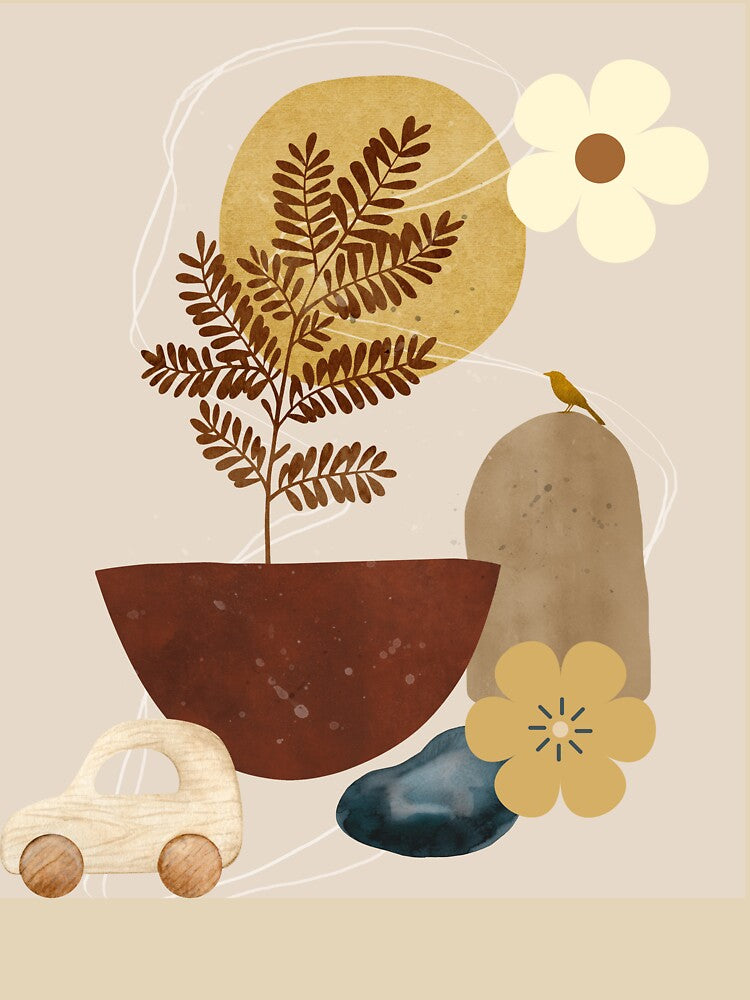 Boho Aesthetic Boho Flowers by MarcelooArt