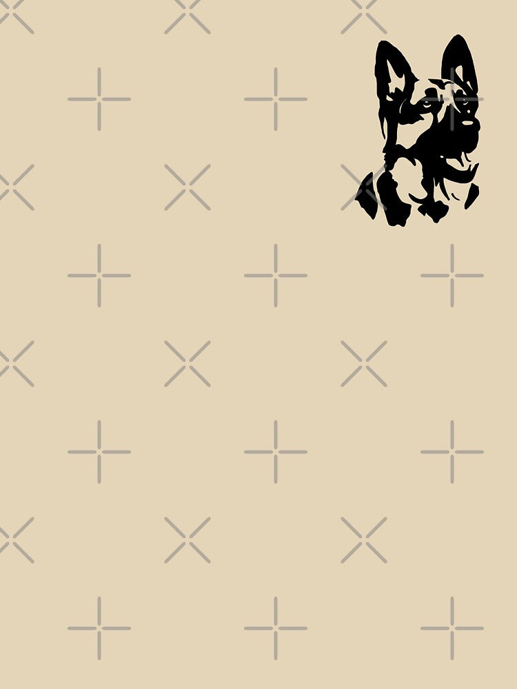German Shepherd Minimalist Dog by Whoofster