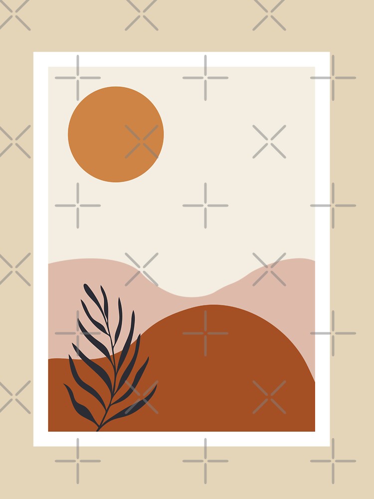 Boho Desert Sunset - Modern Bohemian by mauraurus