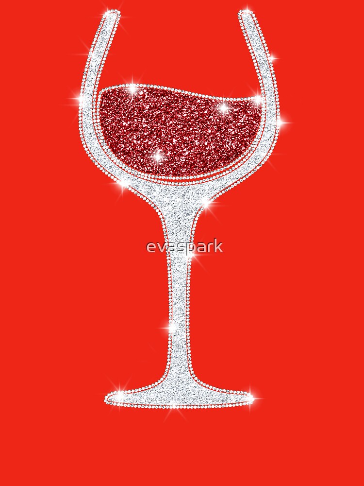 Burgundy Red Wine Glass, Funny Christmas T-Shirt by evaspark