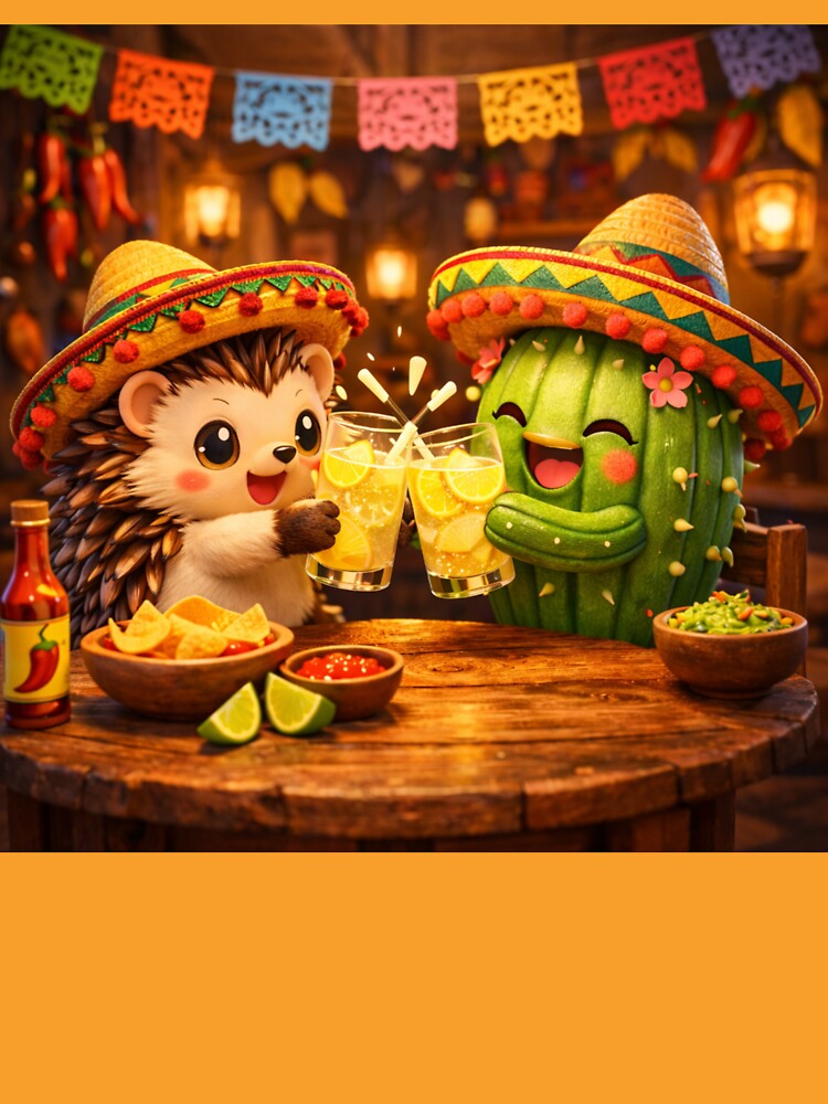 Two Spiky Friends enjoy Lemonade by WranaWoda