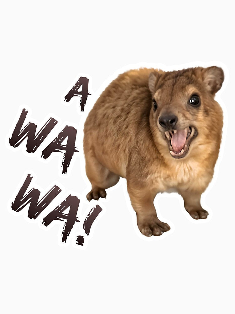 Awawa! Angry Screaming Hyrax Meme - Cute & Funny by Jakkuri