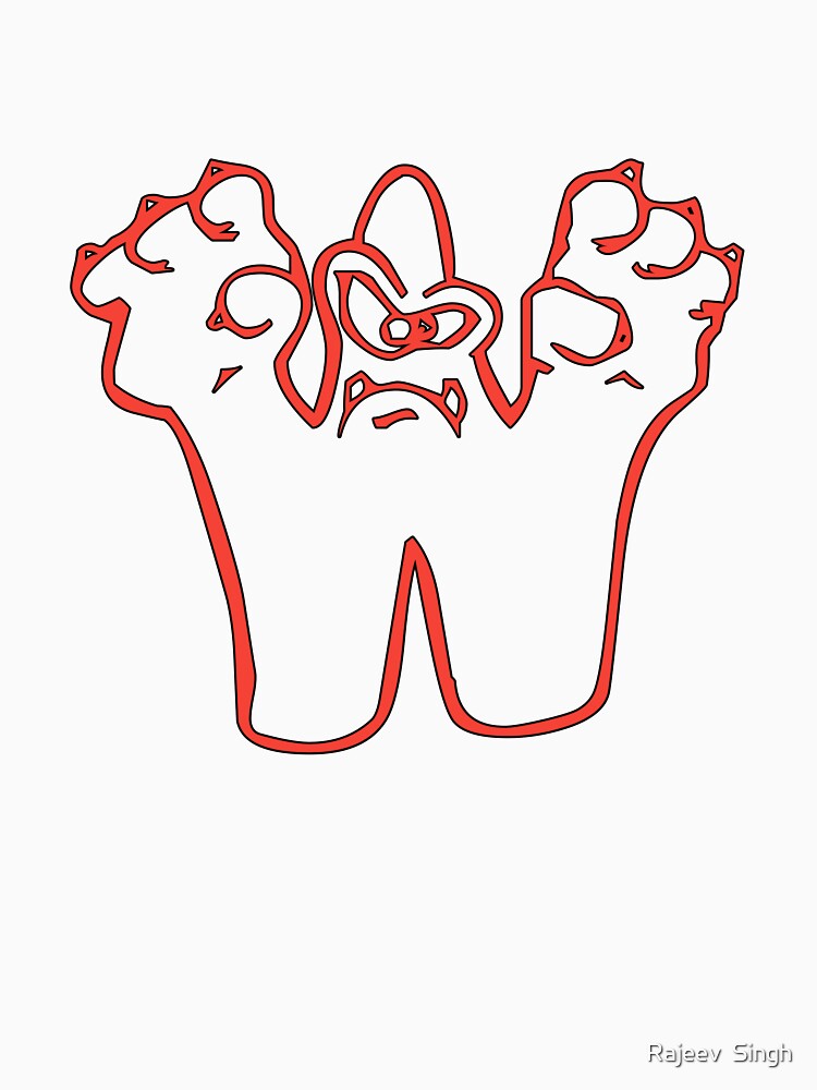 Scary Initial Monogram W by Rajeev Singh