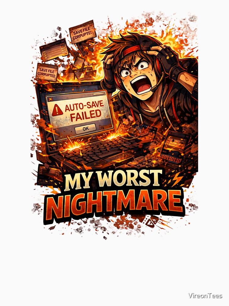 Auto-Save Failed – My Worst Nightmare by VireonTees