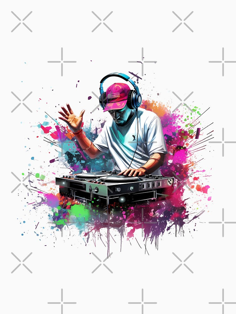Fashion DJs in Vibrant Graffiti Art by NegarinFashions