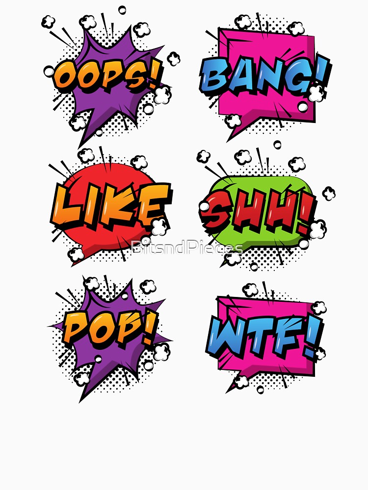 Pop Art Speech Bubbles by BitsndPieces