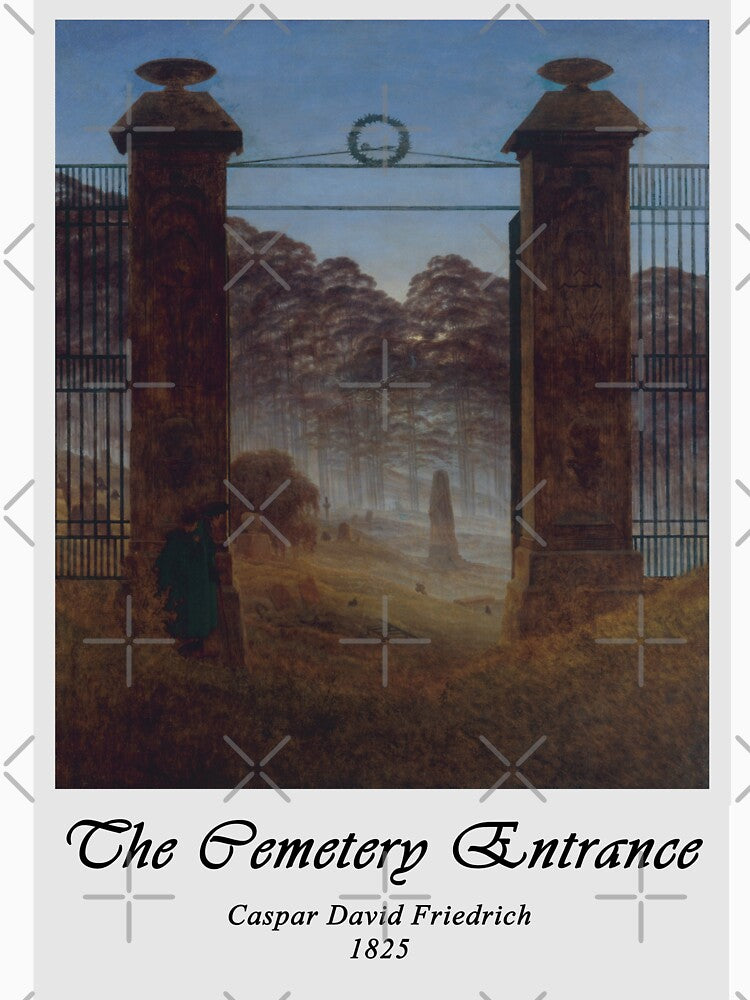 The Cemetery Entrance - 1825 - Caspar David Friedrich by THASSON