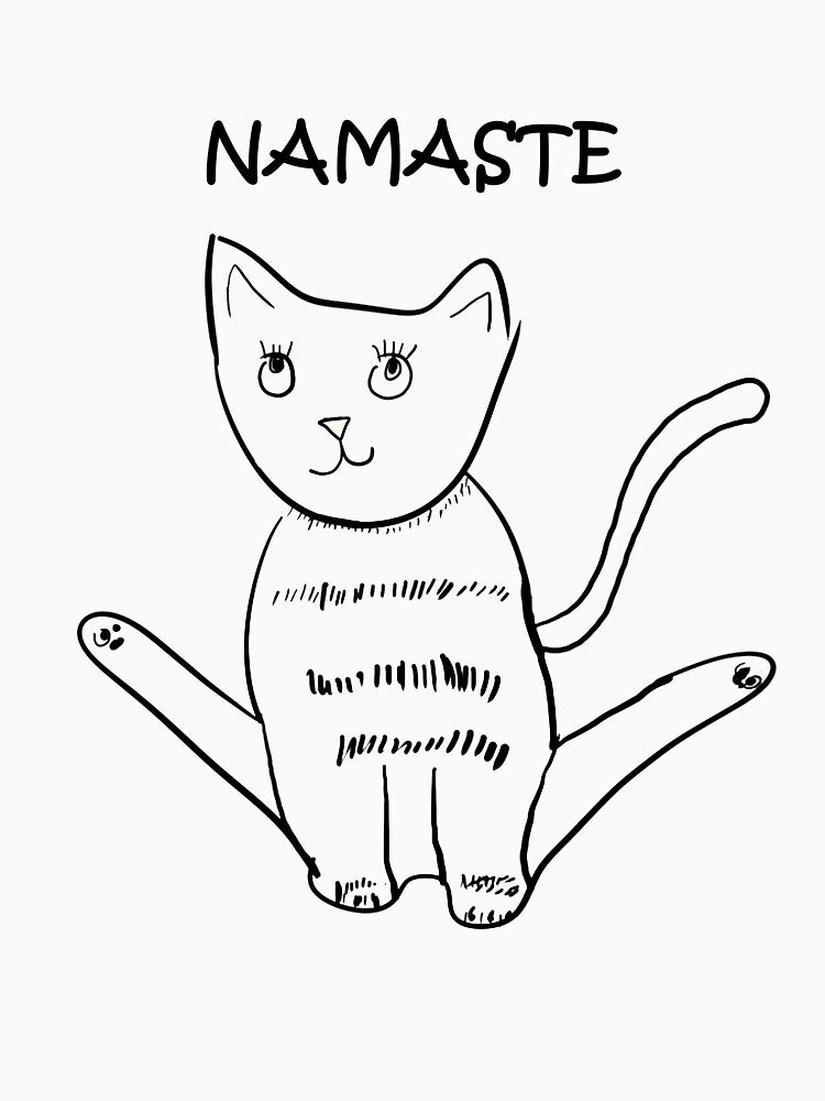 Cat Yoga Namaste by fitnesstee