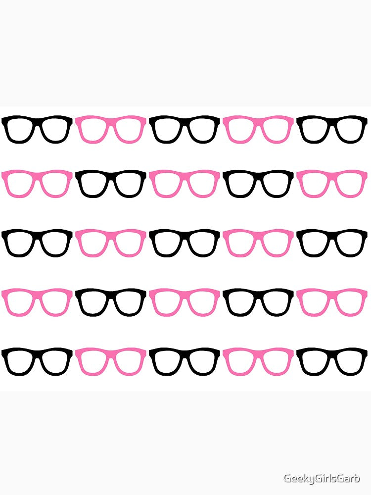 Black and Pink Nerd Glasses by GeekyGirlsGarb