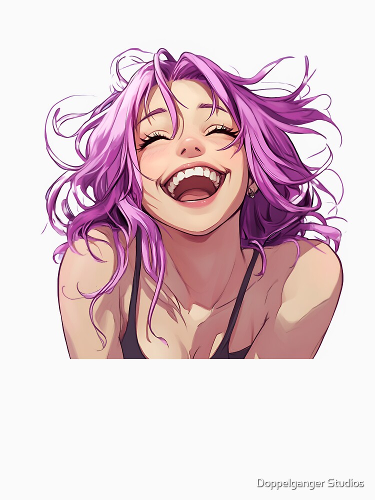 Cute Happy Anime Girl by Doppelganger Studios