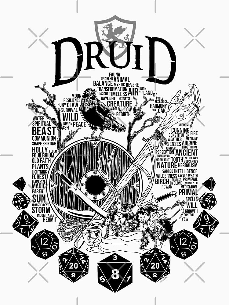 RPG Class Series: Druid - Black Version by Milmino