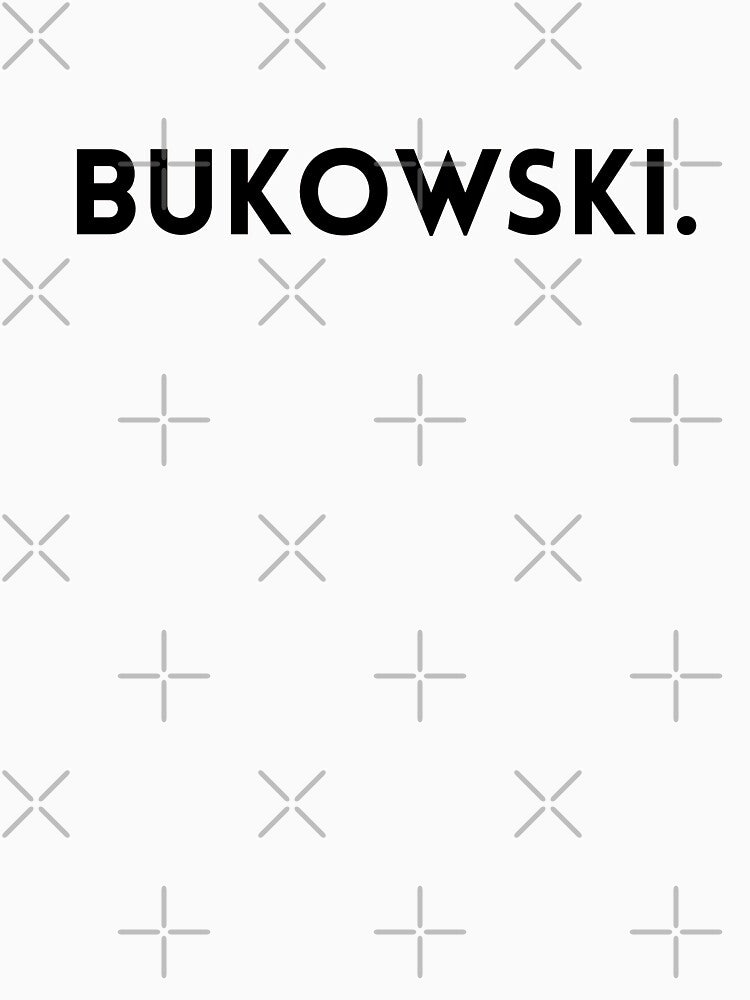Charles Bukowski Minimalist Name Design by savantdesigns
