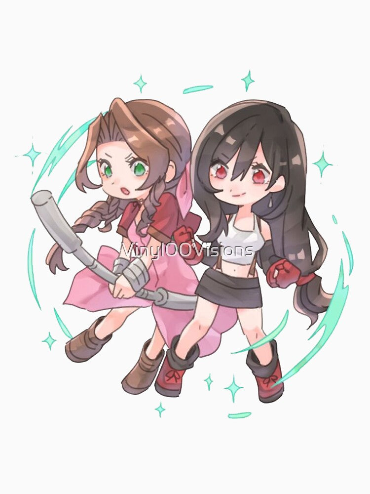 tifa and Aerith FF7 by Vinyl00Visions