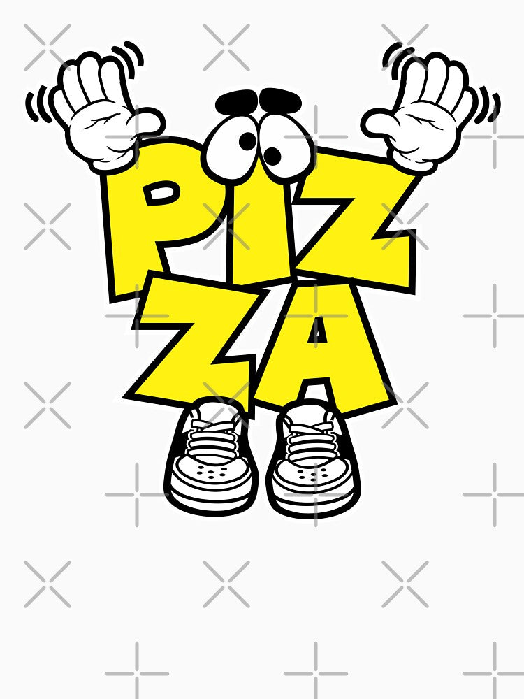 Comic of the word PIZZA greeting you by NFTWords