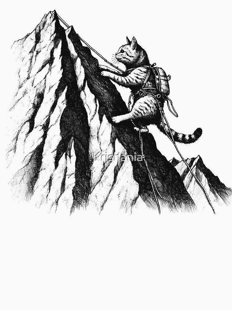 Cat Go Climbing by Kimberley King Art King Art