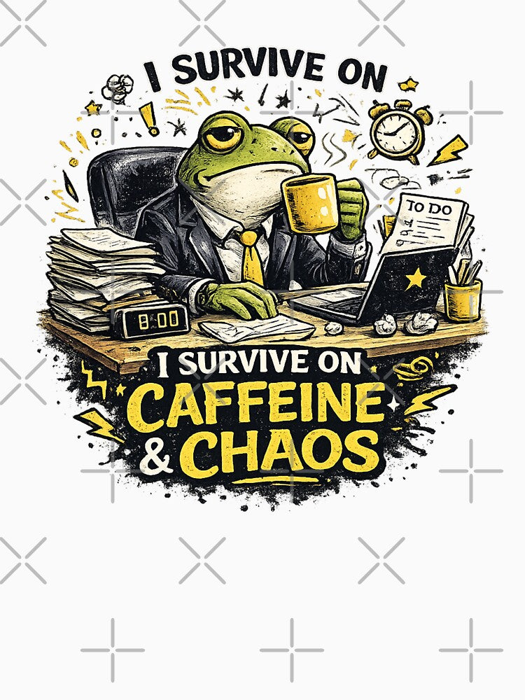 I Survive on Caffeine & Chaos by Threadnovax