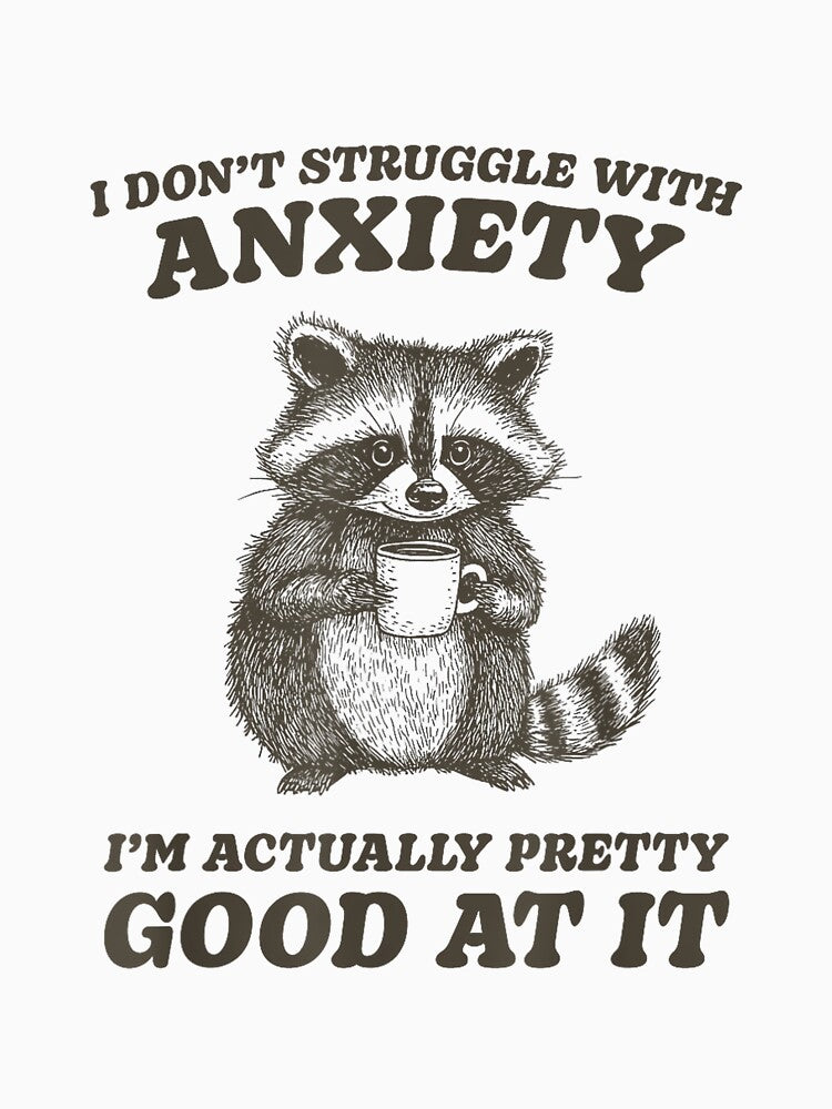Presto Funny Anxiety T-Shirt - Unisex-Adults, Blue, Small, Short Sleeve, by EzraIBlankenshi