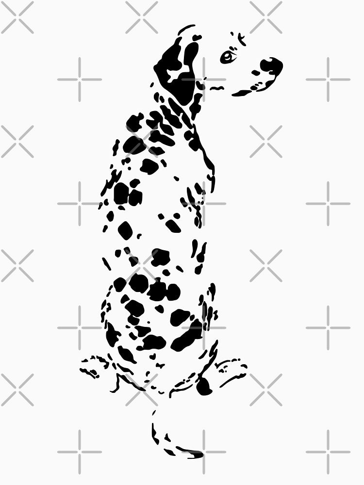 Dalmatian on white by SpongyDesings