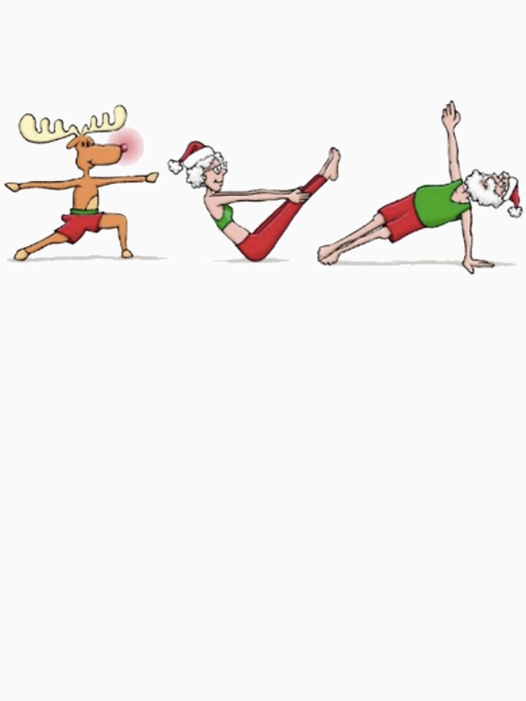 Yoga Christmas Shirt And Mug by Galvanized