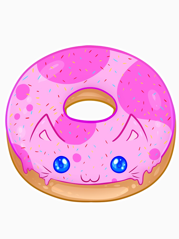 Kawaii Strawberry Kitty Donut by With Love, InspireMari