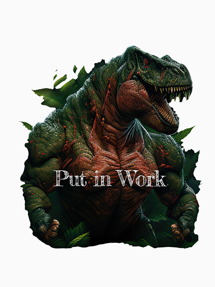 Put in Work Bodybuilding Fitness Gym Workout Exercise Merch Print Design by tengamerx