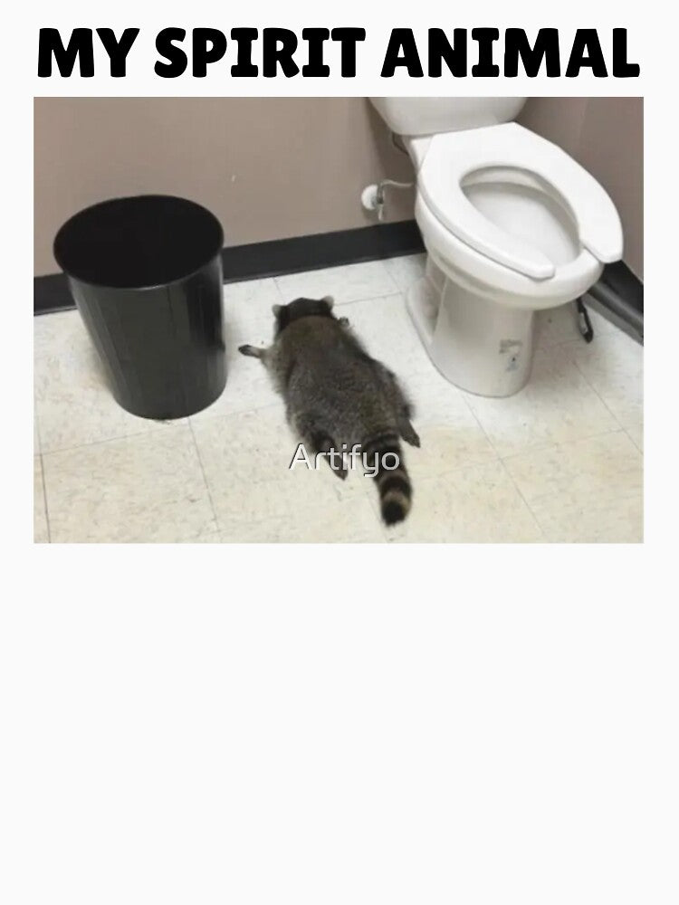 Drunk raccoon found passed out in liquor store bathroom by Artifyo