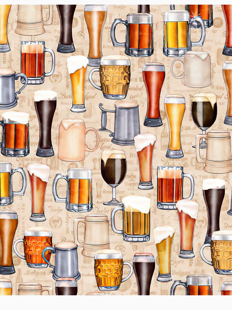 Fabrics On Tap Beer Mugs and Glasses by Huynhdesign