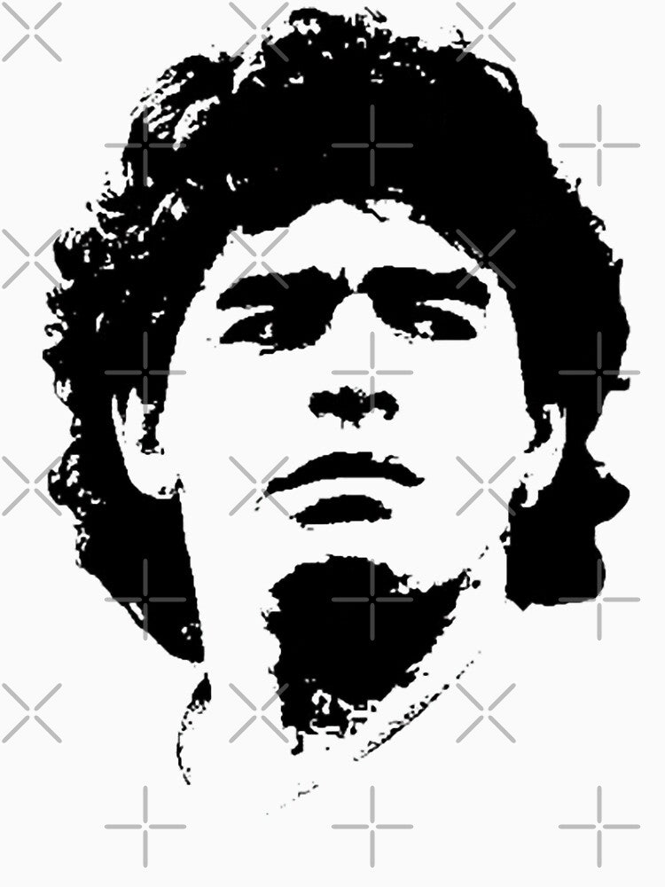 Diego Maradona Pop Art Portrait by indusmonk
