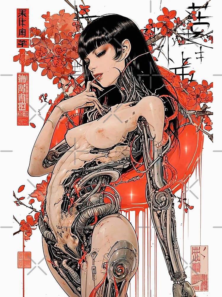 Geisha Cyborg Cyberpunk by ShurikenStar