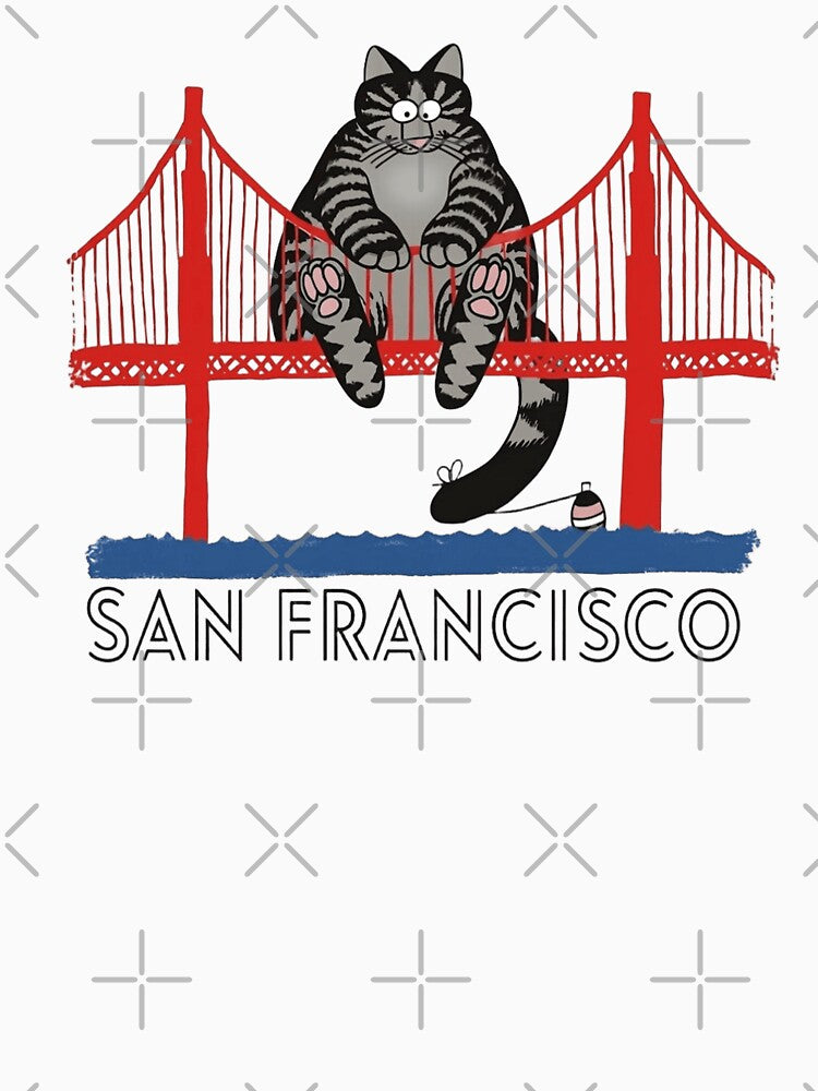 San Francisco Vintage Cat by ausketches