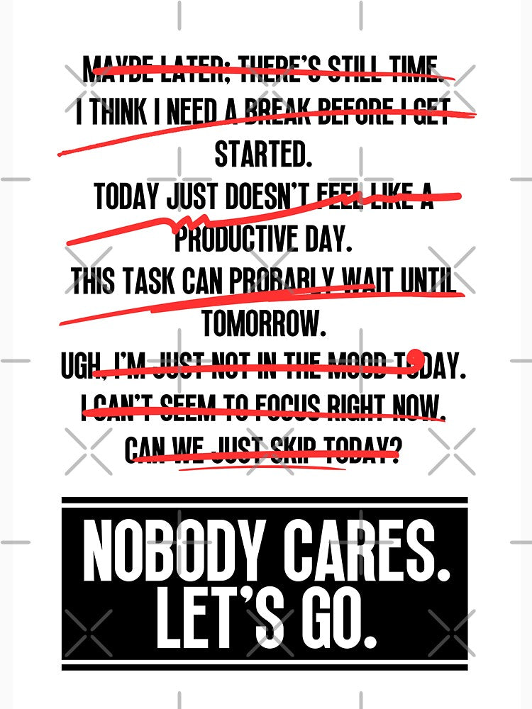 Nobody Cares Lets Go by Dondonmart