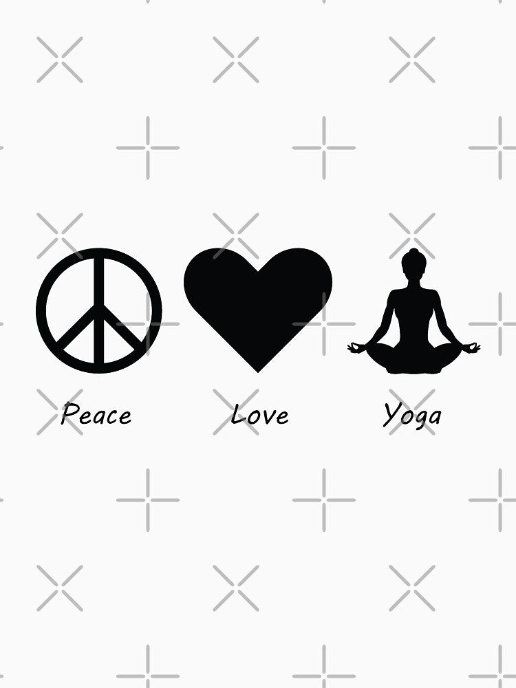 Peace, Love, Yoga. Perfect yoga gift for those that love yoga! by almeapparel