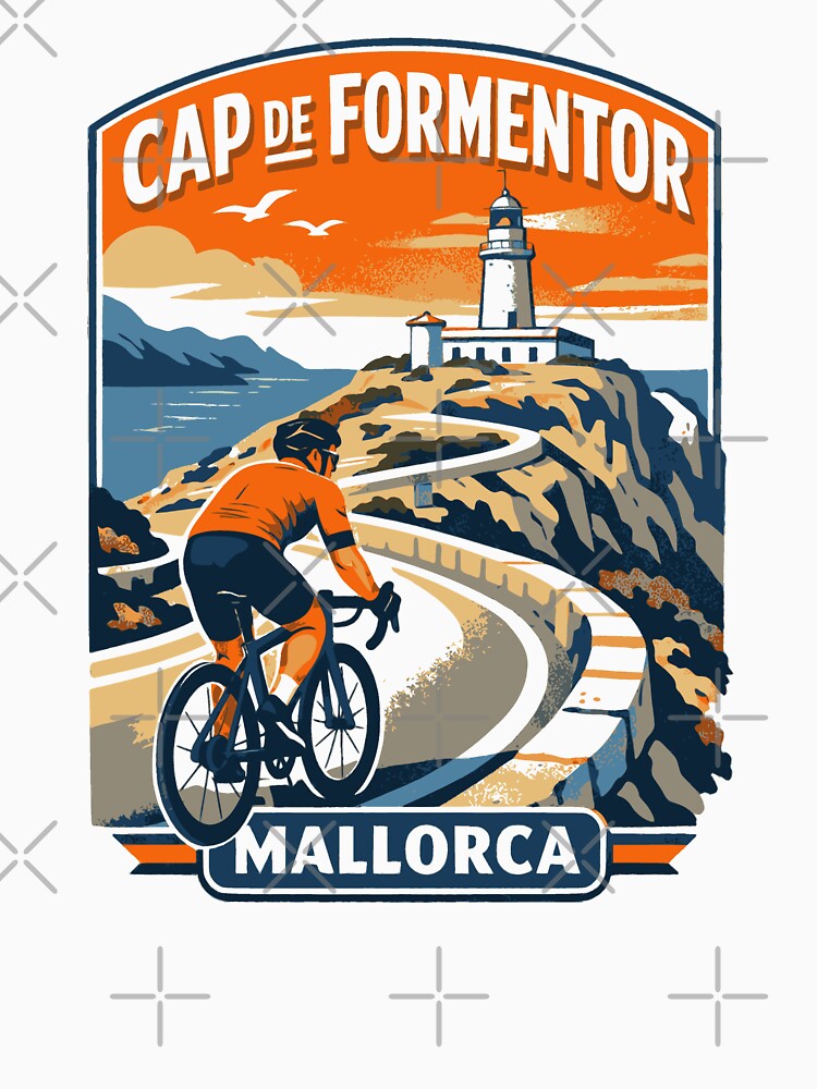 Cap de Formentor Mallorca Cycling Travel Graphic by JackCurtis1991