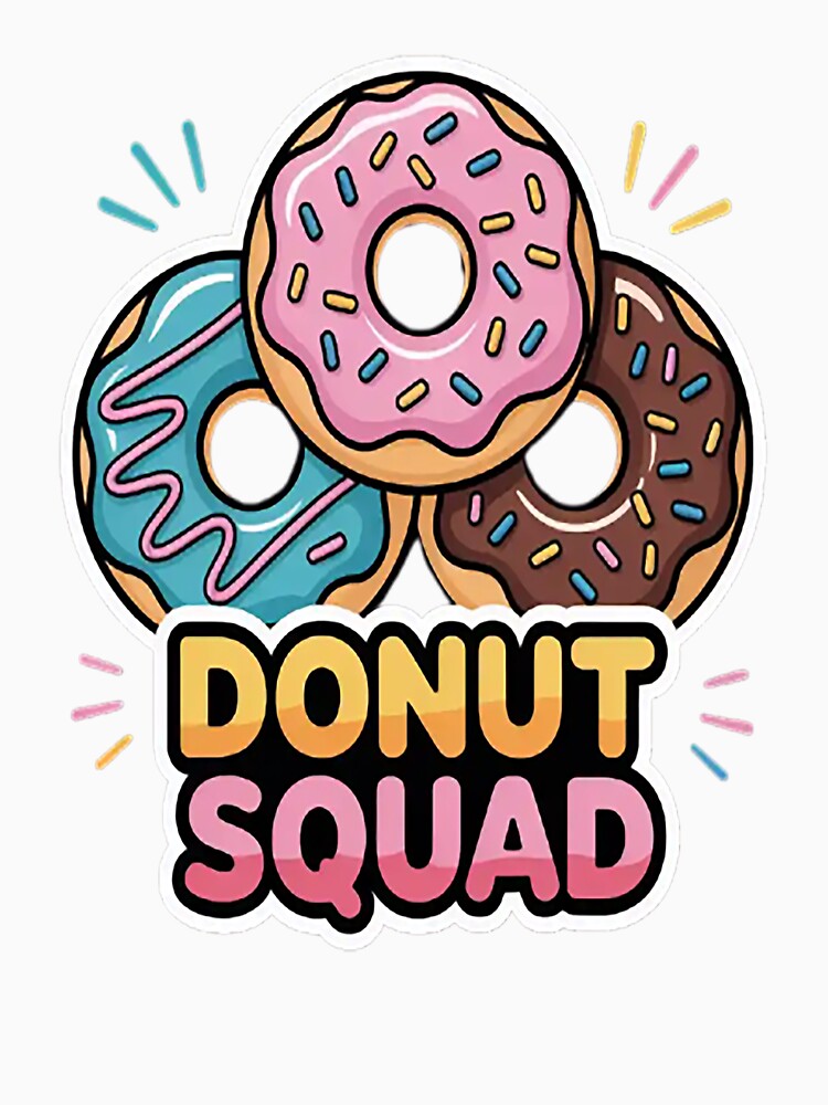 Donut Squad Matching Donut Party Crew Doughnut Sprinkles by TheRetroStyle
