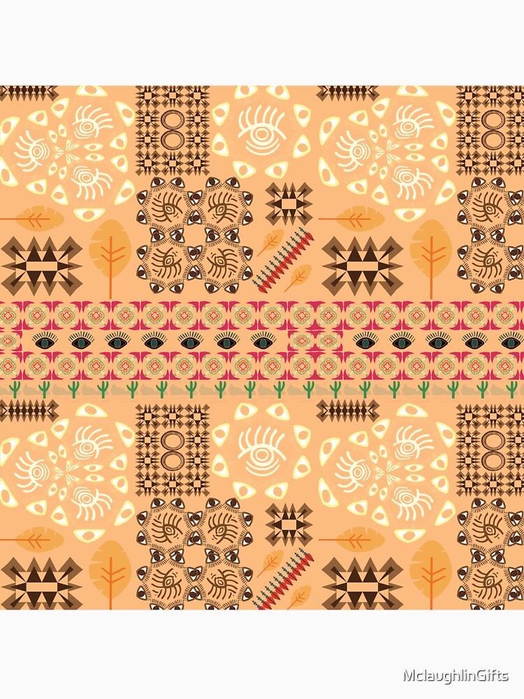 Boho Classic Faux Tribal Pattern by MclaughlinGifts