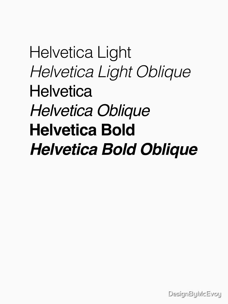 Helvetica Font Family by DesignByMcEvoy