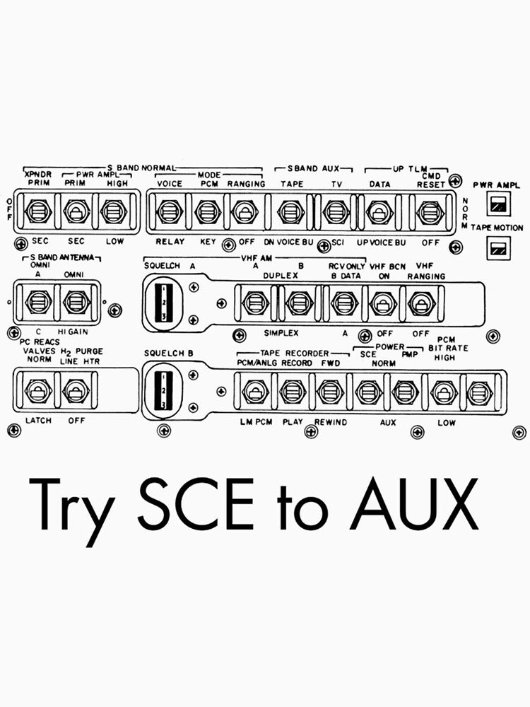 Try SCE To AUX Apollo Space Race Rocket Science Astronaut by CraigDanek