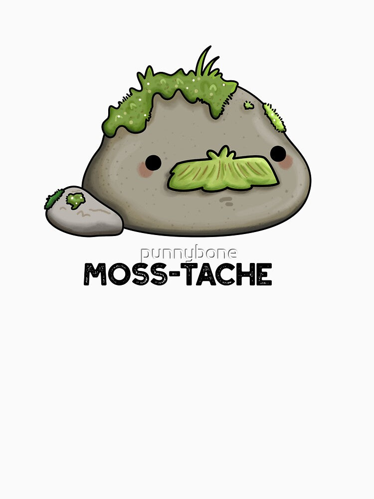 Moss-tache Funny Moustache Puns by punnybone