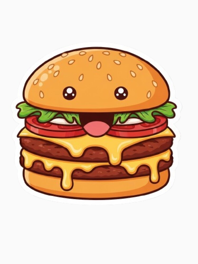 Cute Cheeseburger Sticker by Dipti333