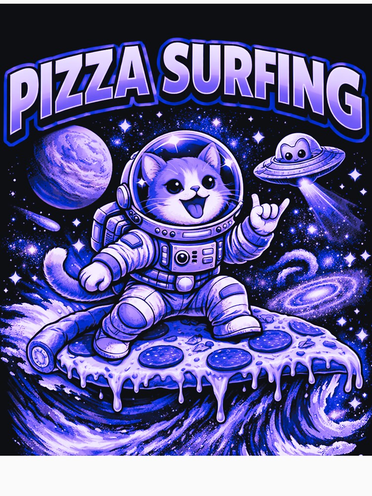 Cosmic Pizza Rider by Clauando
