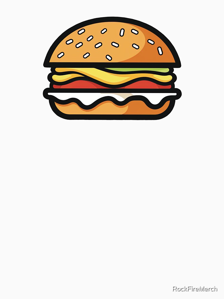 Burger Graphic by RockFireMerch
