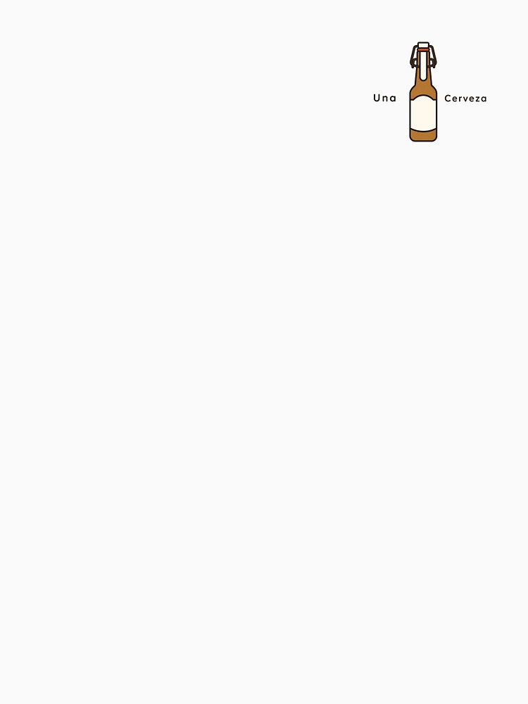 Minimalist beer bottle – “Una Cerveza” illustration by moodoodle.design