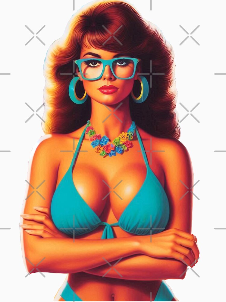 Retro Geek Hot Girl by PulpVintage