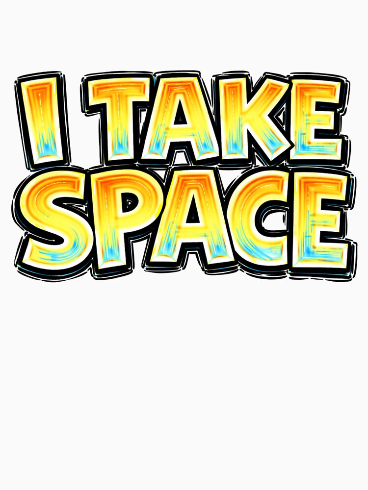 I TAKE SPACE – hand drawn childlike typography by Mac Sketches