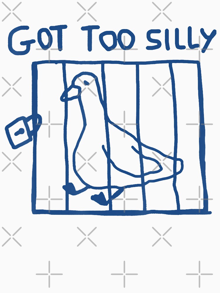Got Too Silly Funny Goose Pun Humor by FantasyFablesC